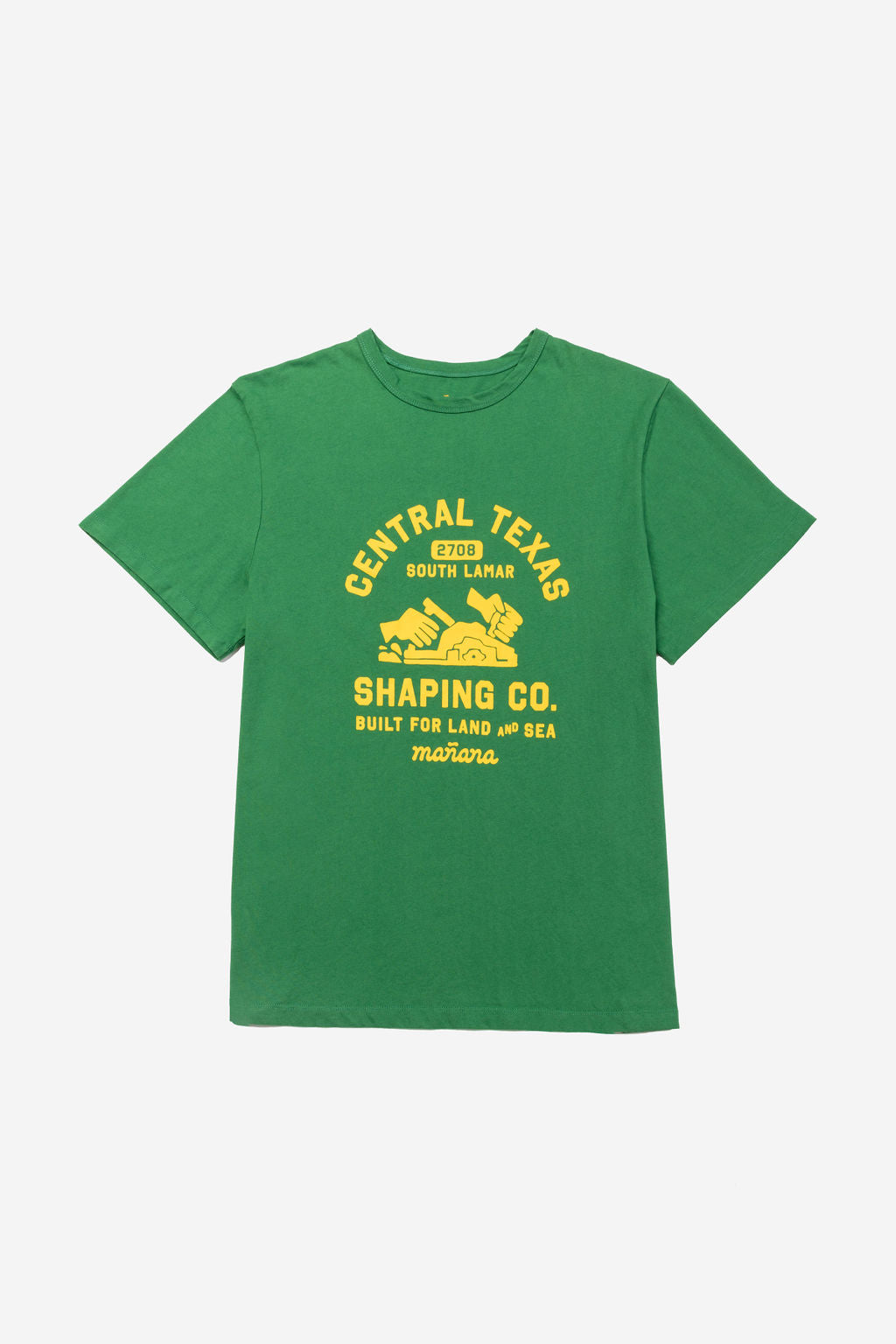 Green Workshop Tee Shirt having Manana branding