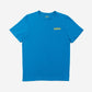 a picture of ocean blue tee shirt with manana branding