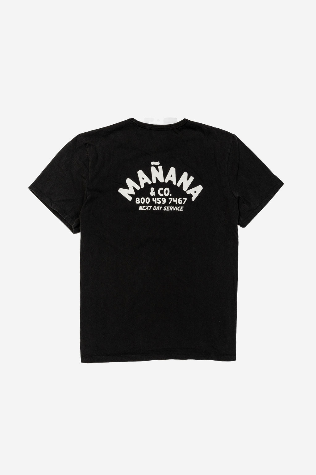 Washed Black Shop Tee Shirt having Manana branding