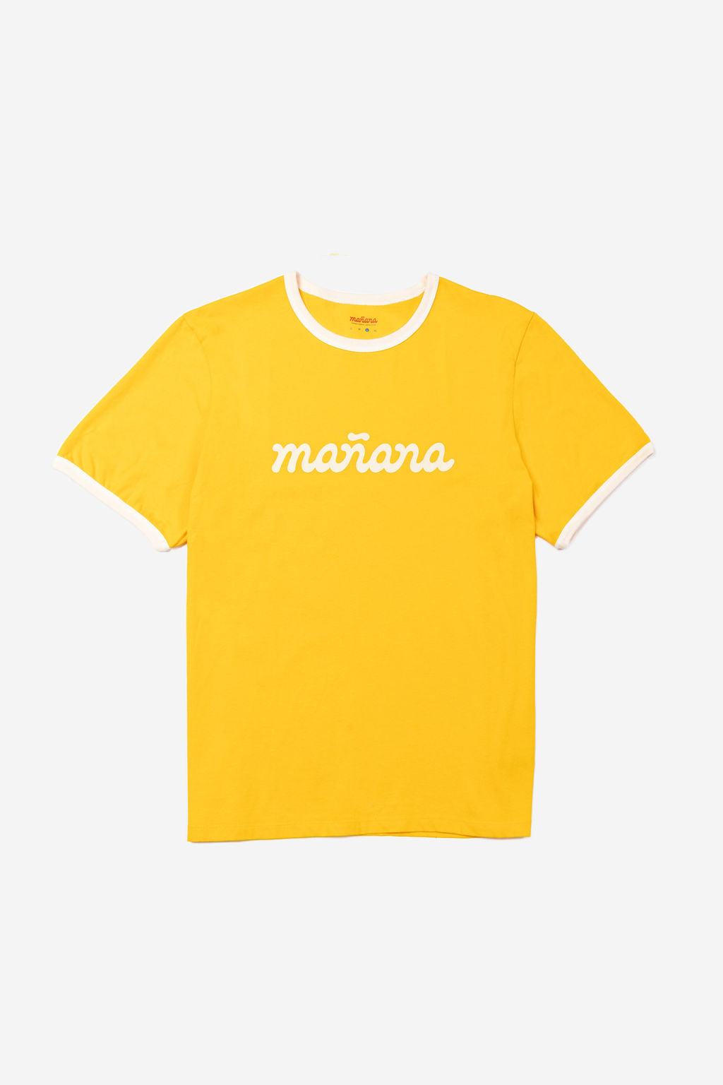 Yellow Logo Ringer Shirt having Manana branding