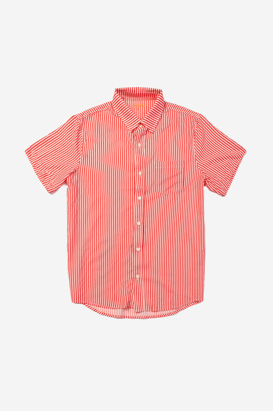 Red Stripes Breeze Button Up Shirt