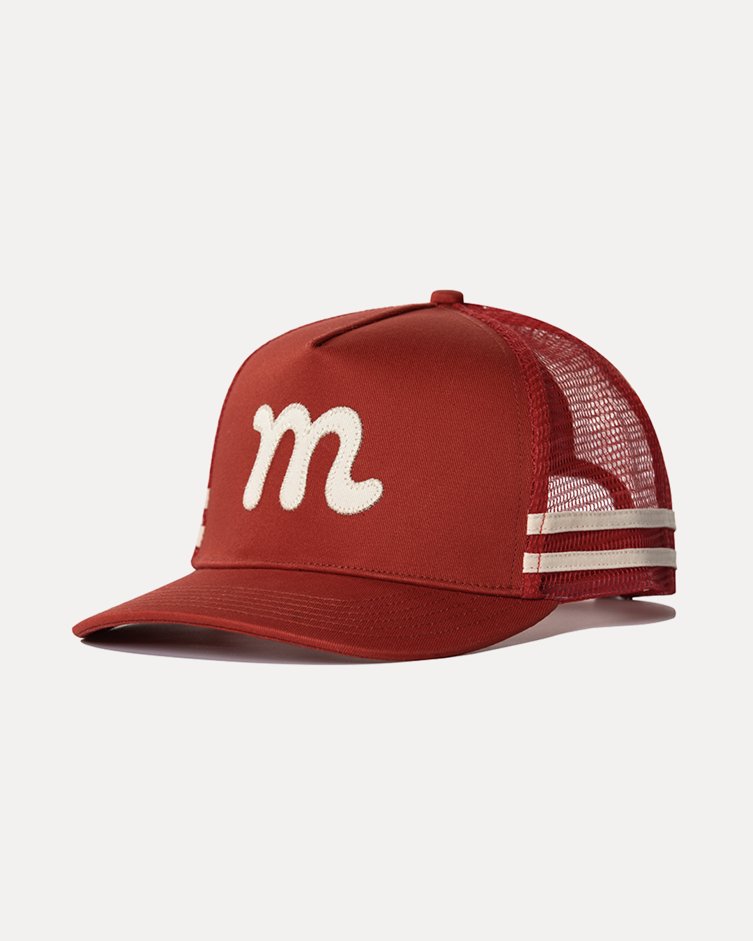 Mesh Back "M" Trucker - Red