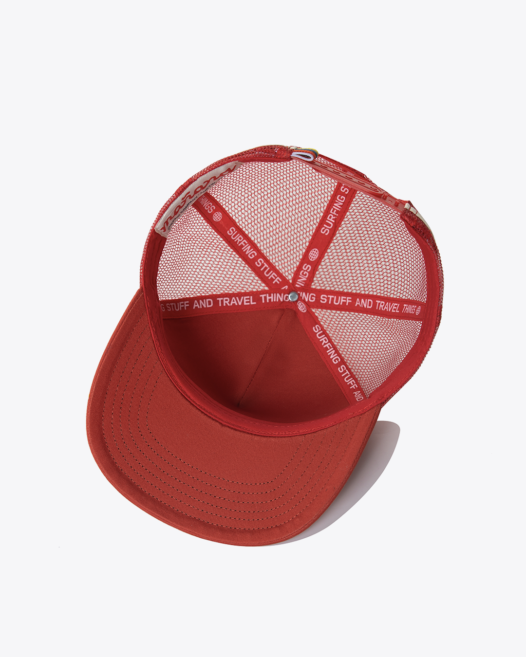 Mesh Back "M" Trucker - Red