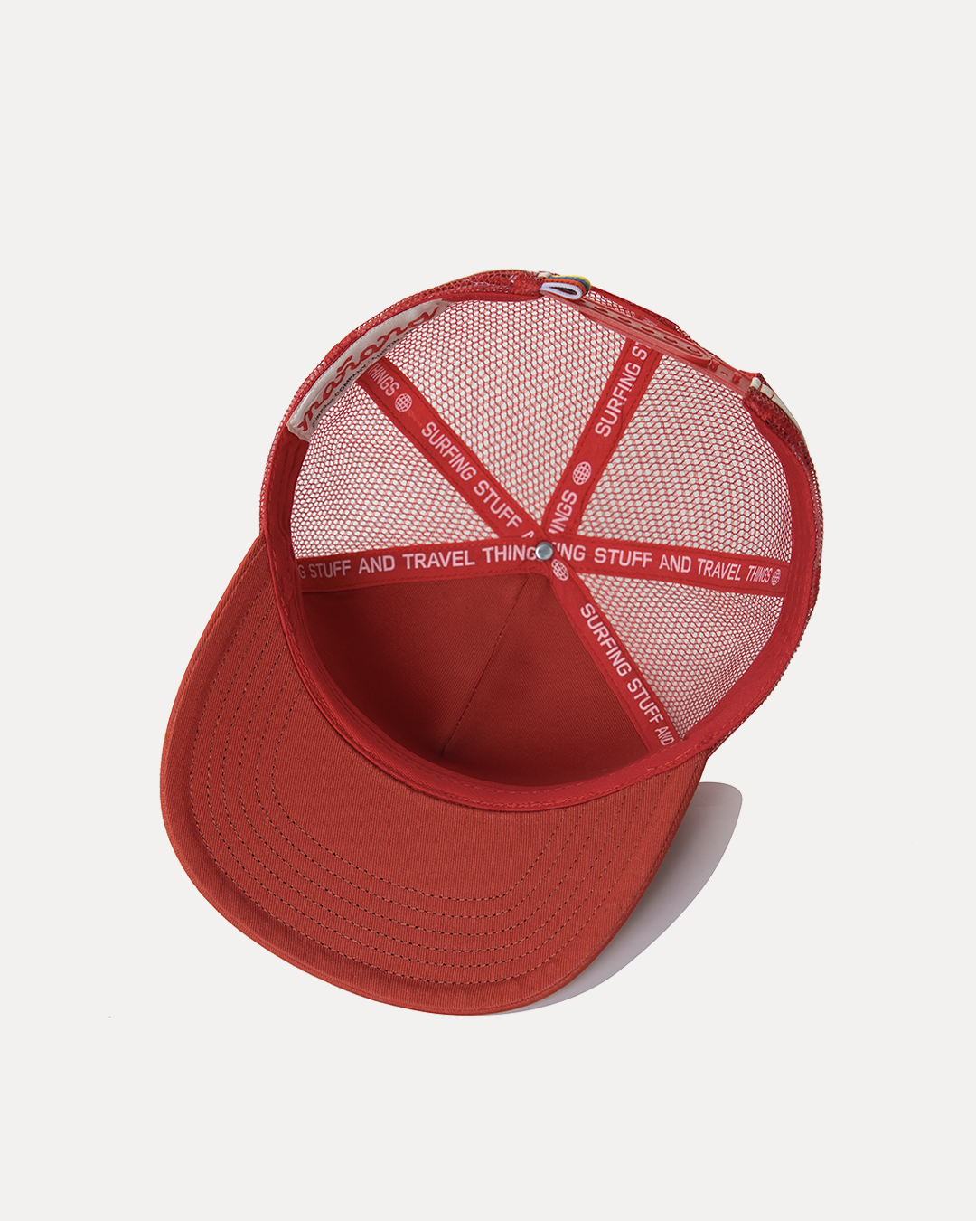 Mesh Back "M" Trucker - Red