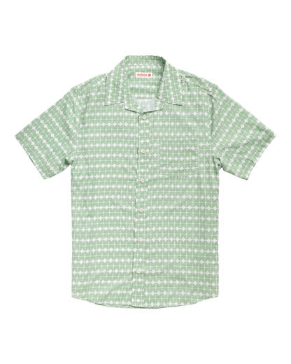 Green Tile Breeze Button Up