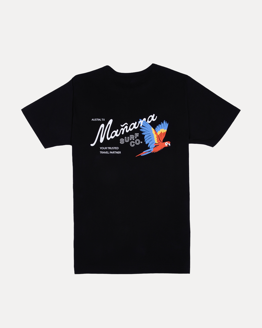 Mañana Macaw Tee - Black