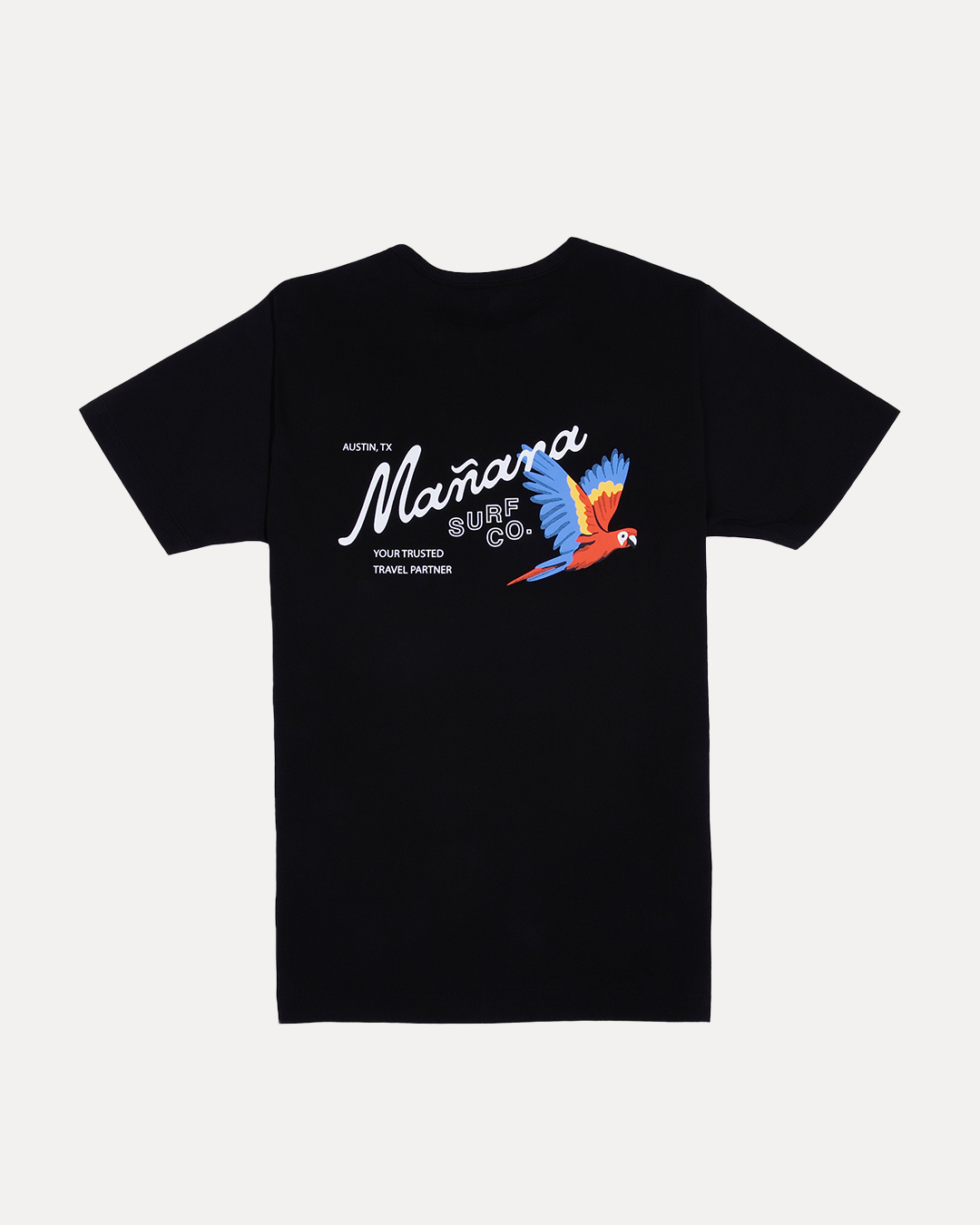 Mañana Macaw Tee - Black