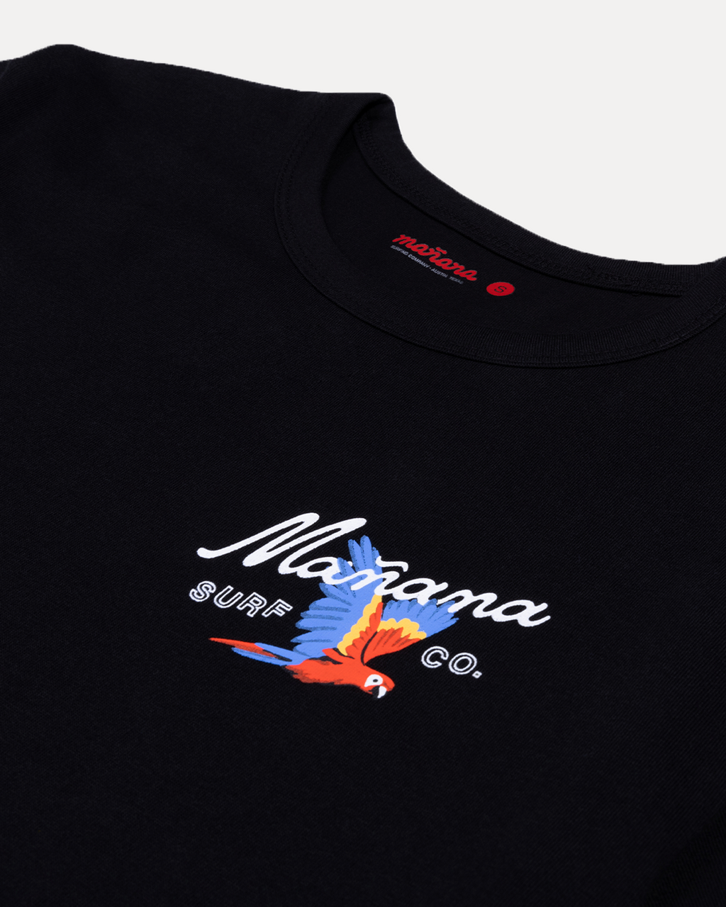 Mañana Macaw Tee - Black