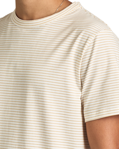 Striped Tee - White/Yellow