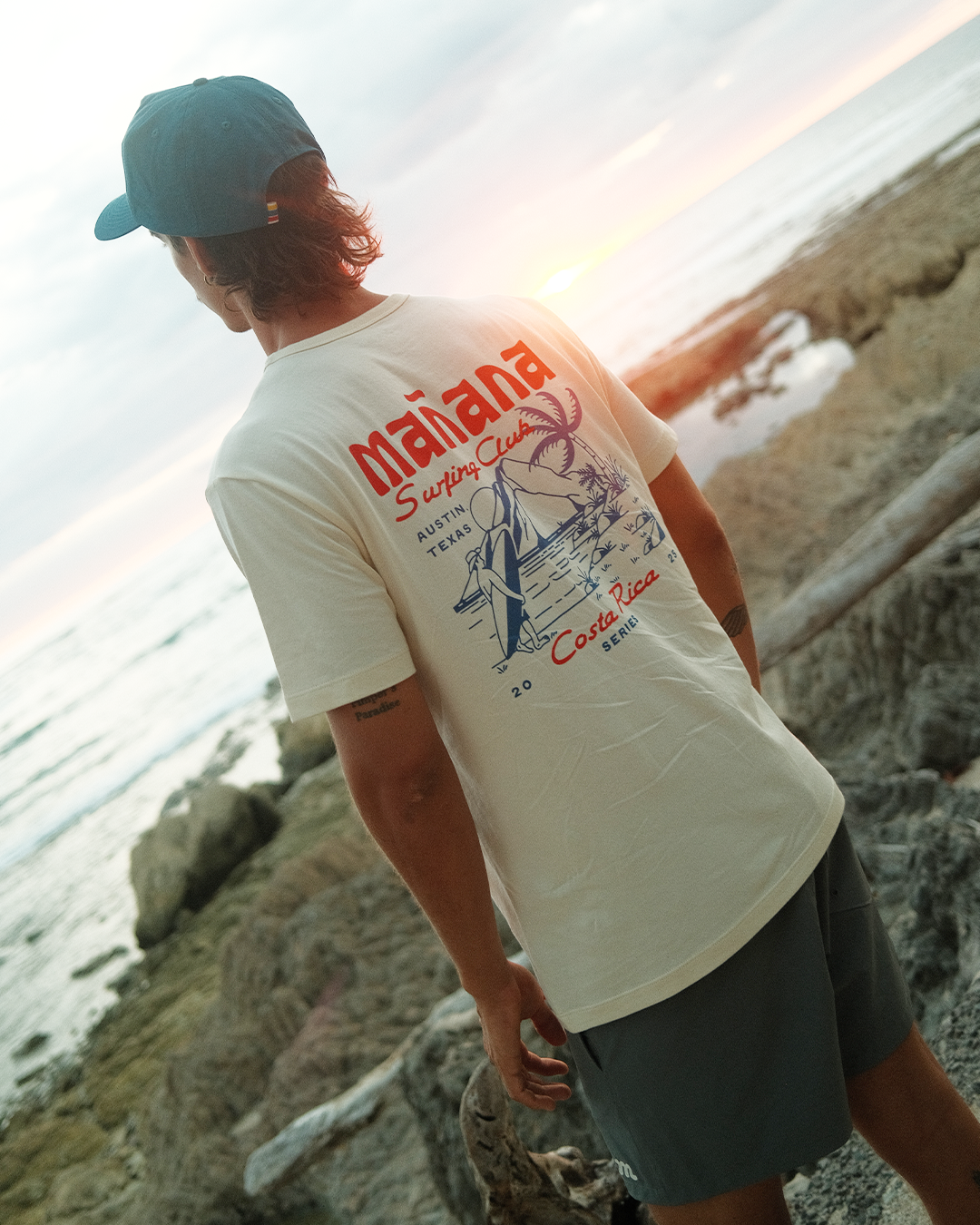 Mañana Surfing Club Tee - Off white