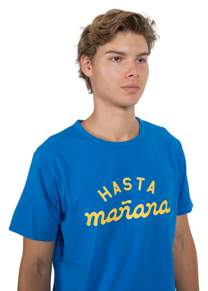 Hasta Manana Tee - Blue / Yellow