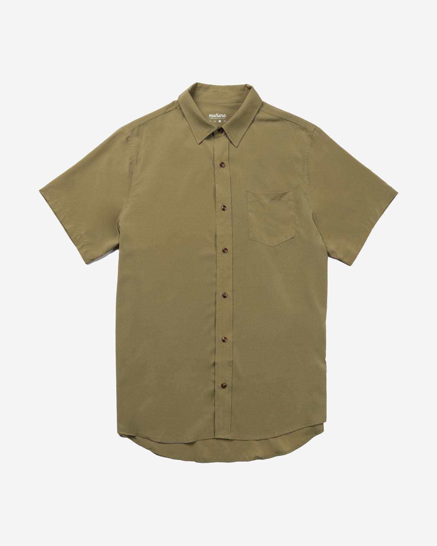 Olive Breeze Button Up