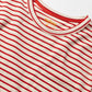 Striped Pocket Tee - White/Red