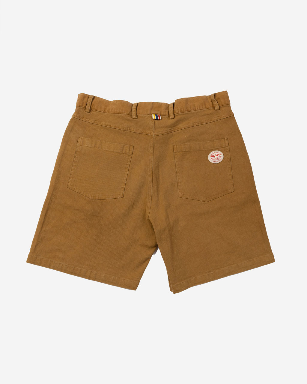 Sand color work short having Manana branding