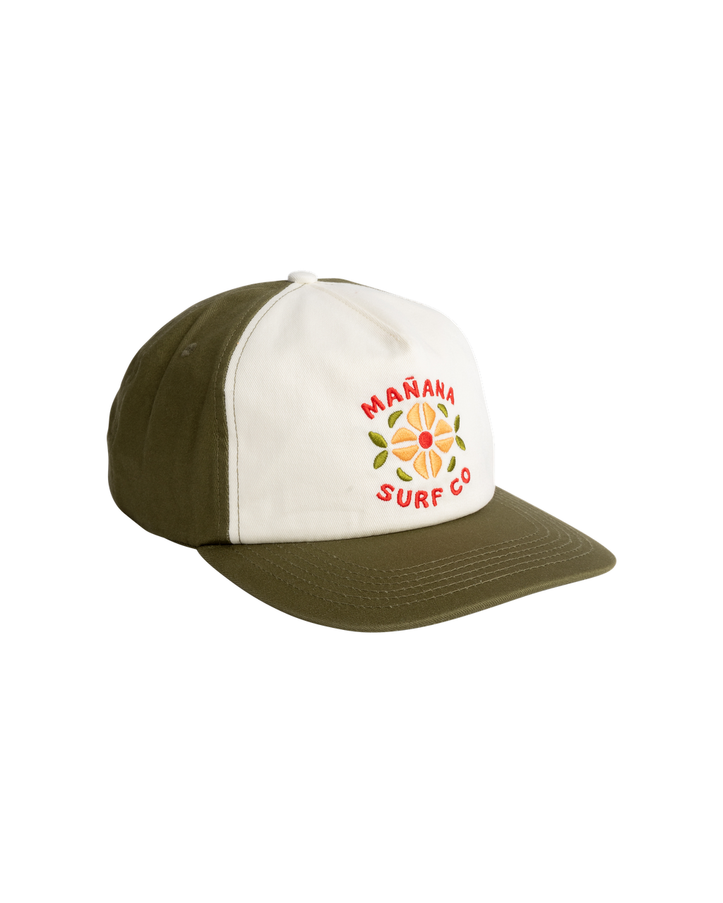 Flower Tile Hat - Olive