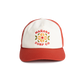 Flower Tile Hat - Red
