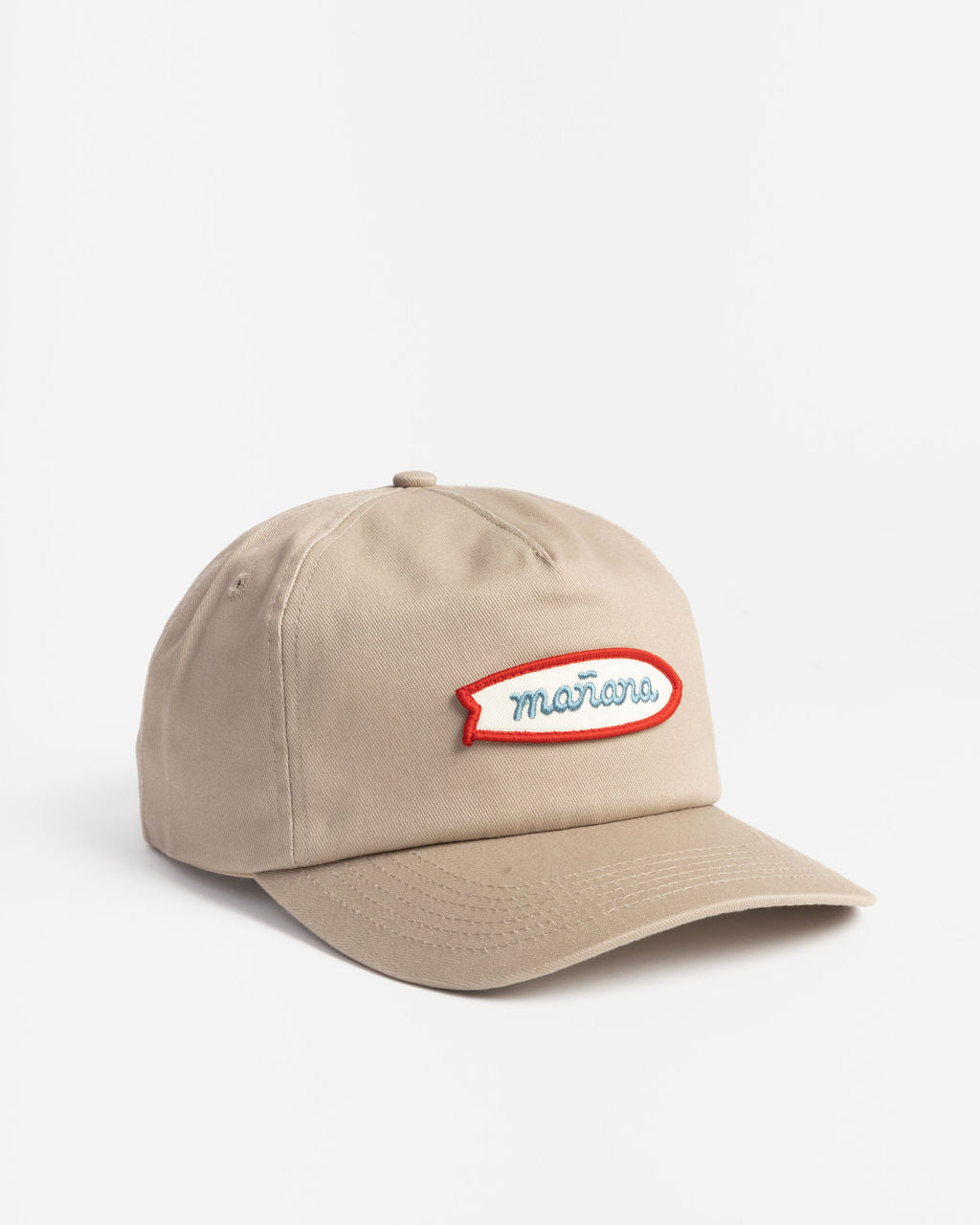 Sand color Retro Fish Snapback with Manana branding