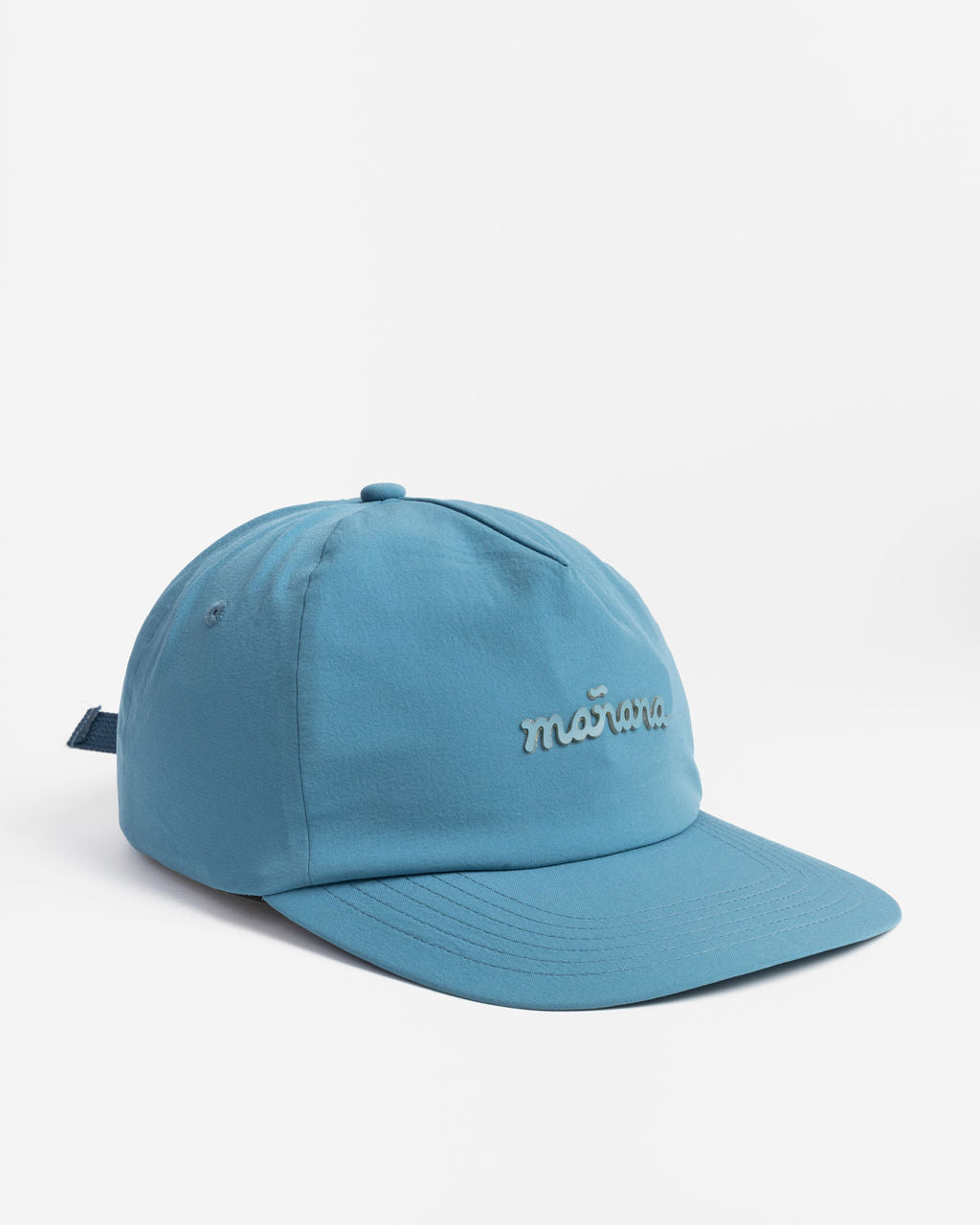 Lake Blue Travel Hat with Manana branding