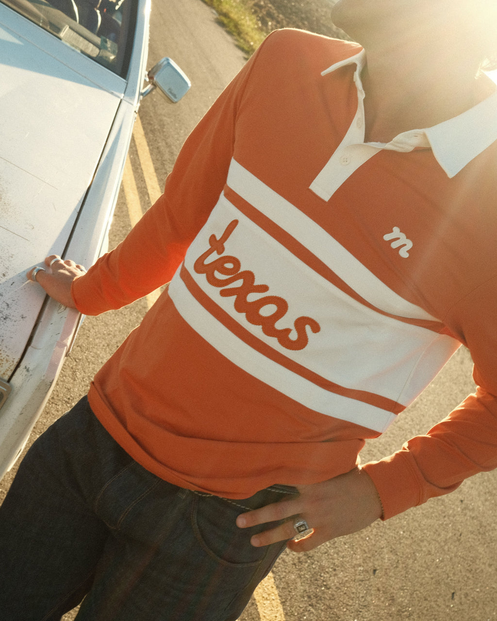 Texas Stitch Rugby - Burnt Orange