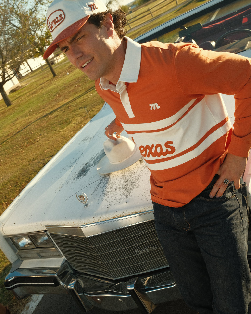 Texas Stitch Rugby - Burnt Orange