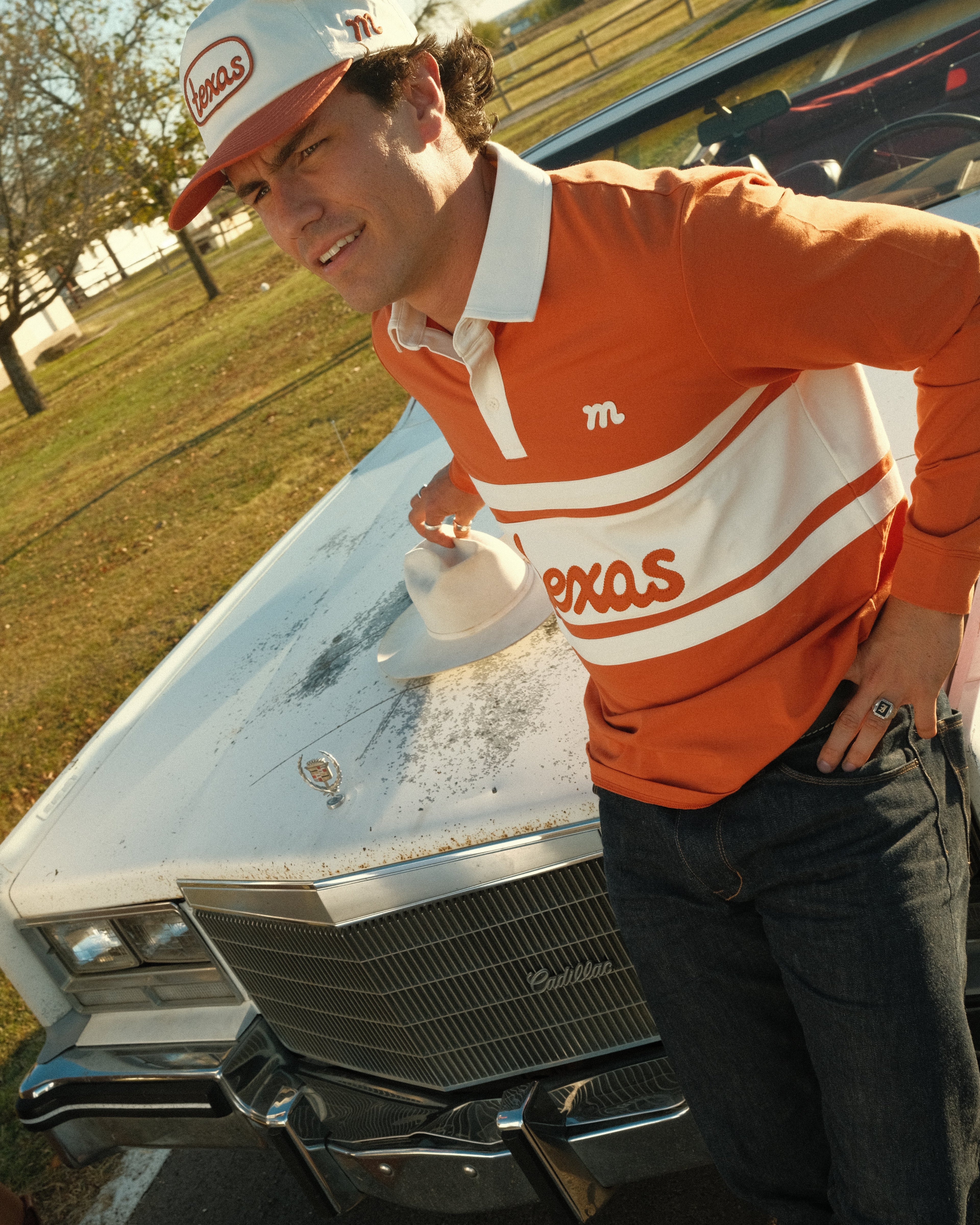 Texas Stitch Rugby - Burnt Orange