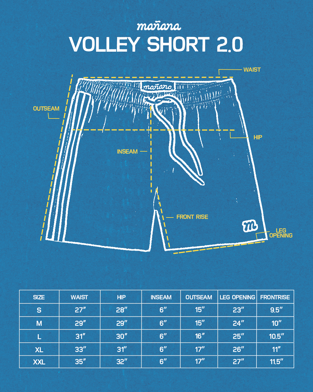 The Volley Short - Blue