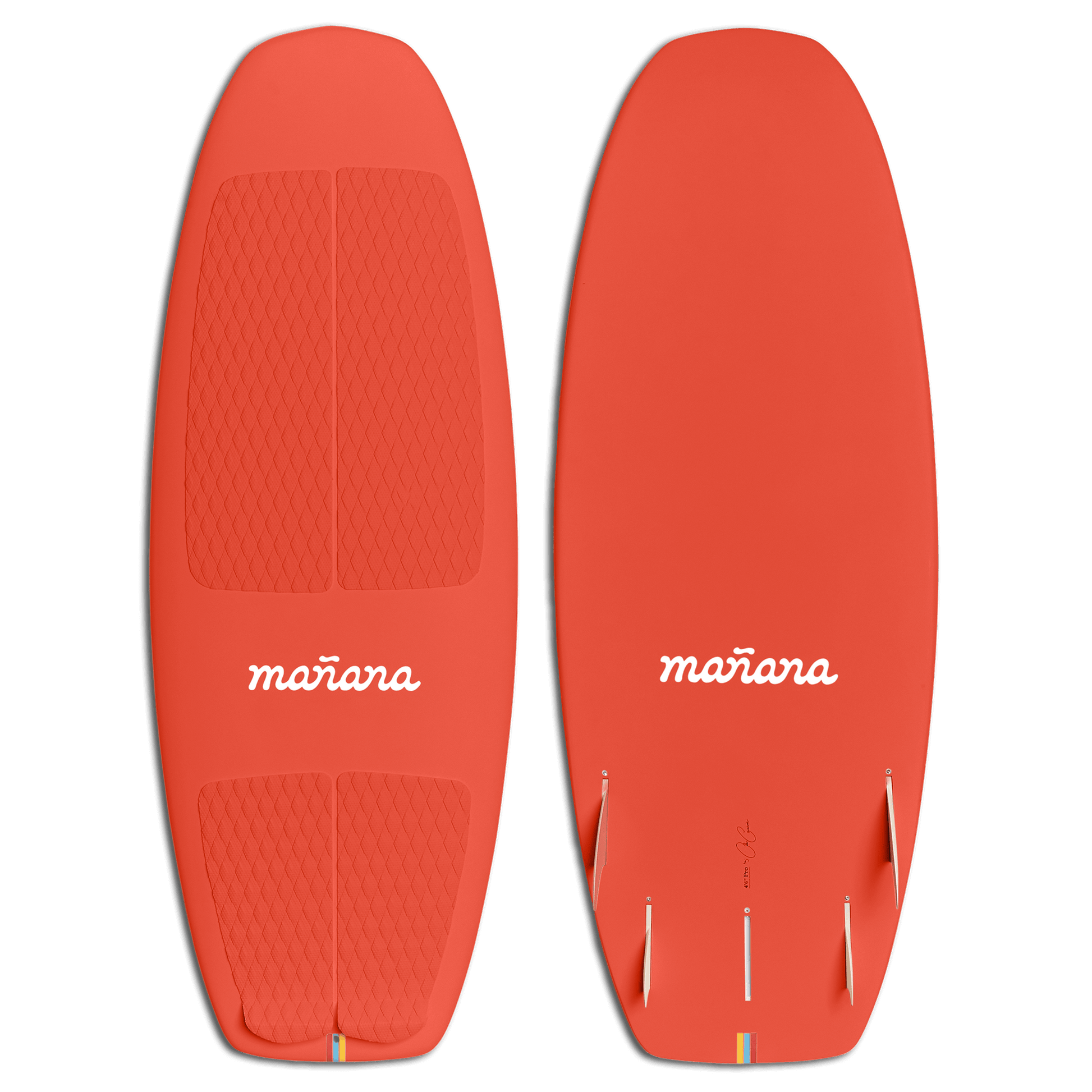 Red Terry Surfboard with Manana branding