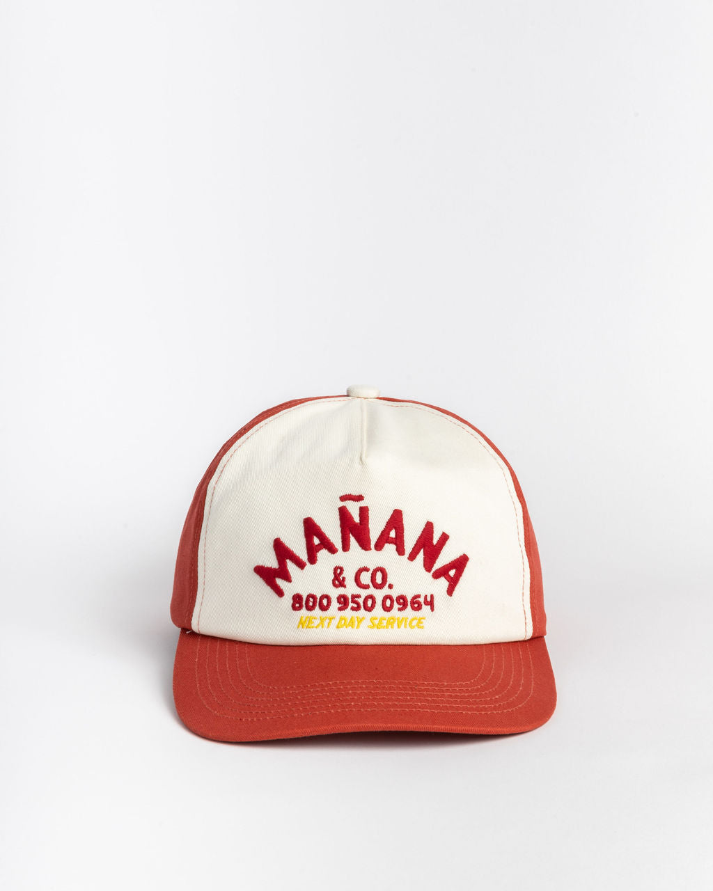 Red Shop Hat having Manana branding