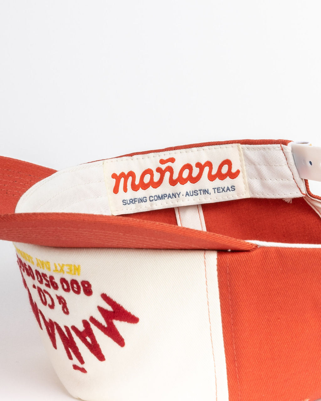 Red Shop Hat having Manana branding