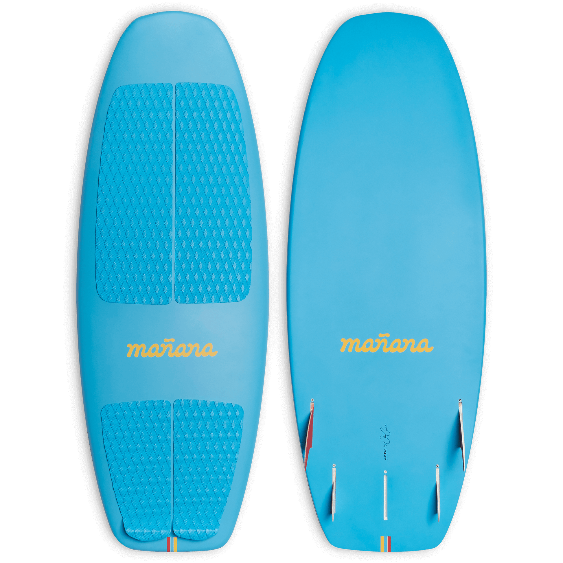 Ocean Blue Terry Surfboard with Manana branding