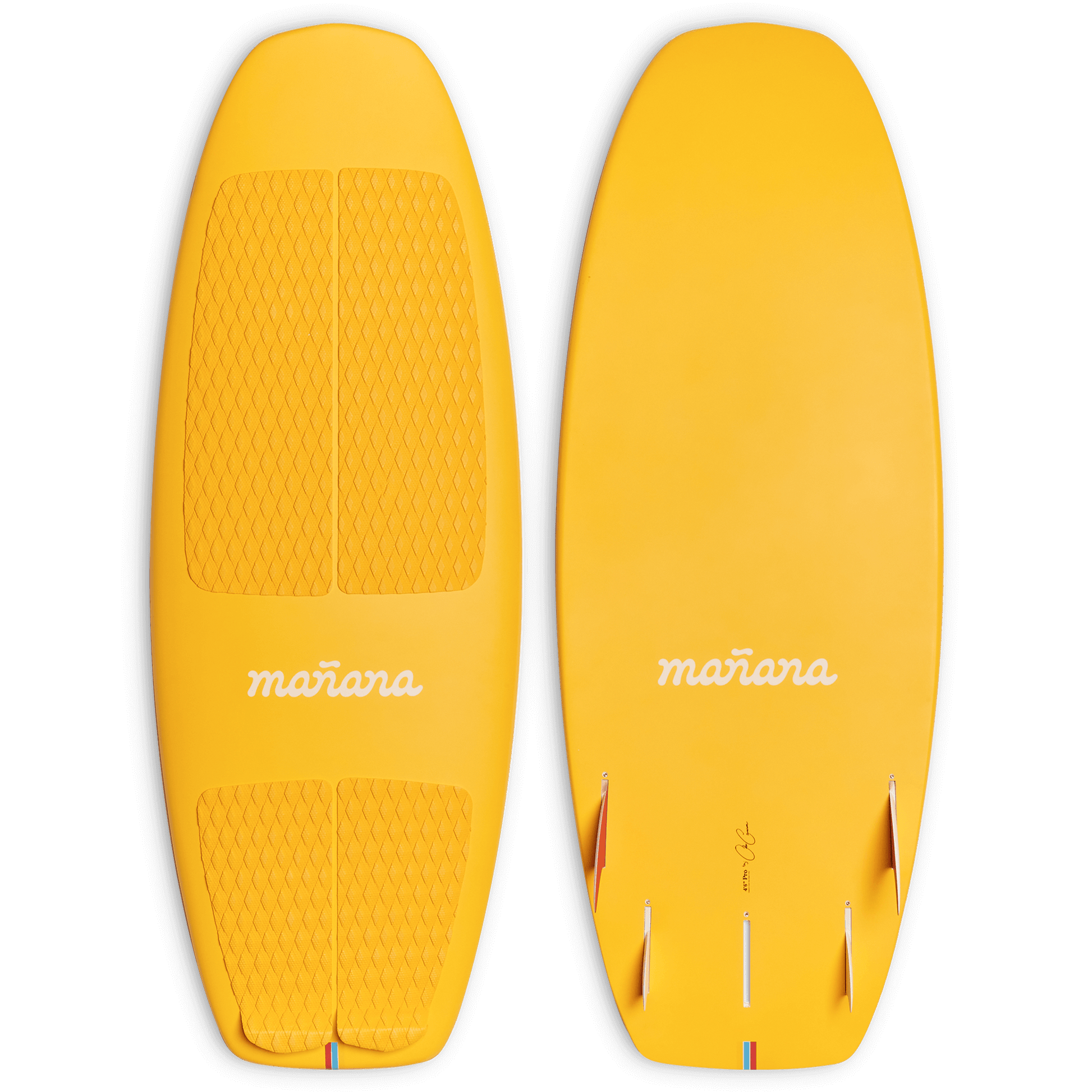 Yellow Terry Surfboard with Manana branding